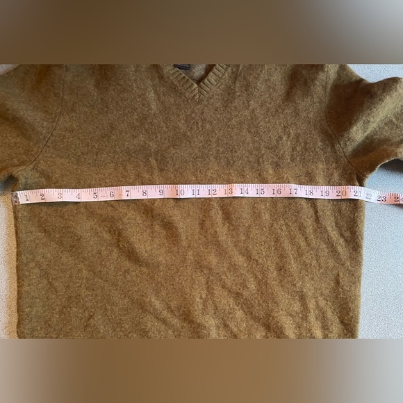 Black Brown 1826 Brown Wool Blend Elbow Patched Sweater Size XL - Picture 8 of 10